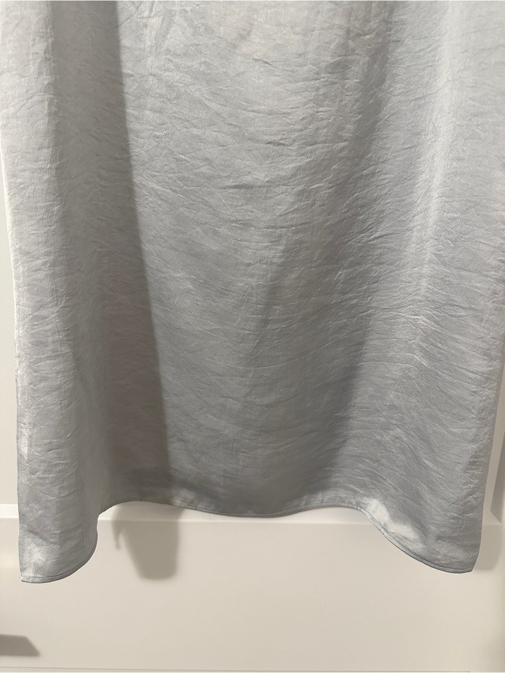 Aritzia Wilfred Elixir Blue Satin Midi Skirt Size 2 Women’s - Picture 7 of 9